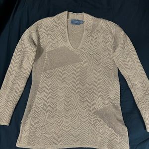 Simply Vera Vera Wang metallic sweater
